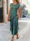 JFN Round Neck Ombre Paisley Boho Vintage Midi Dresses