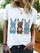 Rabbit Short Sleeve Printed Shirts & Tops