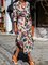 Cotton-Blend Long Sleeve Casual Dresses
