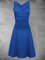 Solid Crew Neck Cotton-Blend Sleeveless Casual Dresses