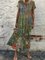 Vintage O-Neck Shift Cotton Dresses