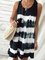 Casual Tie-Dyed Sleeveless Dresses