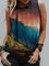 Casual Mountain and Forest Print Sleeveless T-shirt