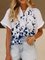 Printed Floral Short Sleeve Casual Shirts & Tops
