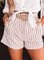 Stripes Holiday Casual Short Pants