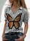 V Neck Short Sleeve Shirts & Tops