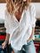 Long Sleeve Cutout Cotton-Blend Casual Shirts & Tops