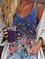 Sweetheart Casual Cotton-Blend Floral Shirts & Tops