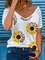 Short Sleeve Cotton-Blend Floral Shirts & Tops