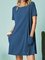 Short Sleeve Crew Neck Casual Dresses
