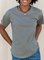 Vintage Short Sleeve Striped Cotton-Blend T-shirt