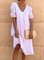 New Women Chic Plus Size Vintage Boho Hippie Holiday 3/4 Sleeve Plain Shift Casual Dresses