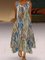 Polyester Cotton Sleeveless Statement Crew Neck Dresses