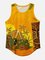 Coconut Tree Cotton-Blend Crew Neck Shirts & Tops