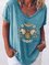 Casual Printed Short Sleeve Shirts & Tops