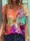 Abstract Butterfly Painting Print V-Neck T-shirt
