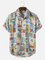 Men's pineapple fun and comfortable casual Hawaiian shirt