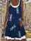 (It's Fake Two-piece Dress)Crew Neck Sleeveless Dresses