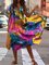 Ombre/tie-Dye Casual Short Sleeve Dresses