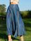 Cotton-Blend Casual Ombre/tie-Dye Skirts