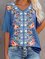 Casual Short Sleeve V Neck Shirts & Tops
