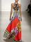 Cotton-Blend V Neck Tribal Dresses