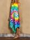 Crew Neck Ombre/tie-Dye Sleeveless Dresses
