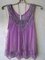 Wide Round Neck Sleeveless Mesh Casual Top