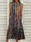 Casual Sleeveless Printed Dresses