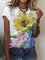 Floral Casual Short Sleeve Shirts & Tops