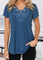 A-Line Cotton-Blend Casual Solid Shirts & Tops