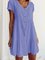 Solid Short Sleeve Casual Ruffled V-Neck Mini Dresses