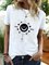 Crew Neck Casual Short Sleeve Shift T-Shirts