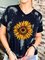 Short Sleeve Cotton-Blend Casual Floral Shirts & Tops