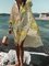 Abstract Long Sleeve Printed Holiday Dresses