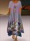 Cotton-Blend V Neck Casual Shift Dresses
