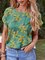 Short Sleeve Floral Printed Shirts & Tops