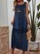 Cold Shoulder Geometric Casual Dresses