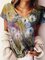 Floral Sweet Crew Neck Shirts & Tops