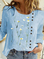 Casual Shift Long Sleeve Long Sleeve Tops