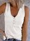 JFN V Neck Solid Causal Tank Top