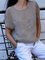 Summer Casual Basic Style Hedging Solid Shift Casual Shirts & Tops