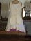 Beige Pockets Sleeveless Vintage Weaving Dress