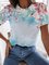 Shift Short Sleeve Casual Floral-Print Shirts & Tops