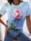 Floral Floral-Print Short Sleeve Shirts & Tops