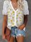 Short Sleeve Cotton-Blend Shirts & Tops