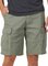 Mens Solid Cotton-Blend Solid Cargo Shorts