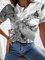 Casual Crew Neck Cotton-Blend Shirts & Tops