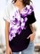 Short Sleeve Printed Casual Floral Tunic Shirts & Tops