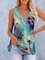 Casual Floral-Print Floral V Neck Shirts & Tops